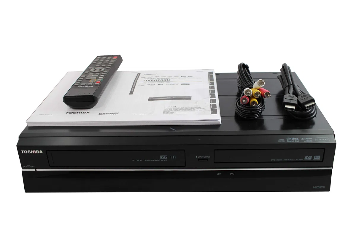 Toshiba Enregistreur VHS vers DVD, magnétoscope Combo avec télécommande, HDMI