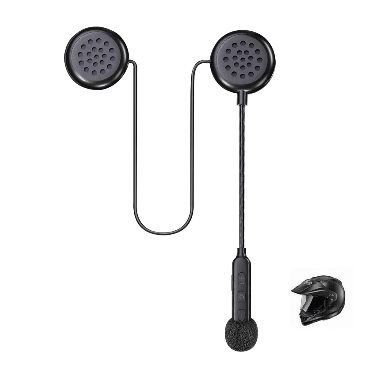 Casque de moto Bluetooth 5.0 - Réponse automatique - 80 heures - Haute qualité sonore - Ultra fin - Pour le cyclisme, le ski, le cyclisme