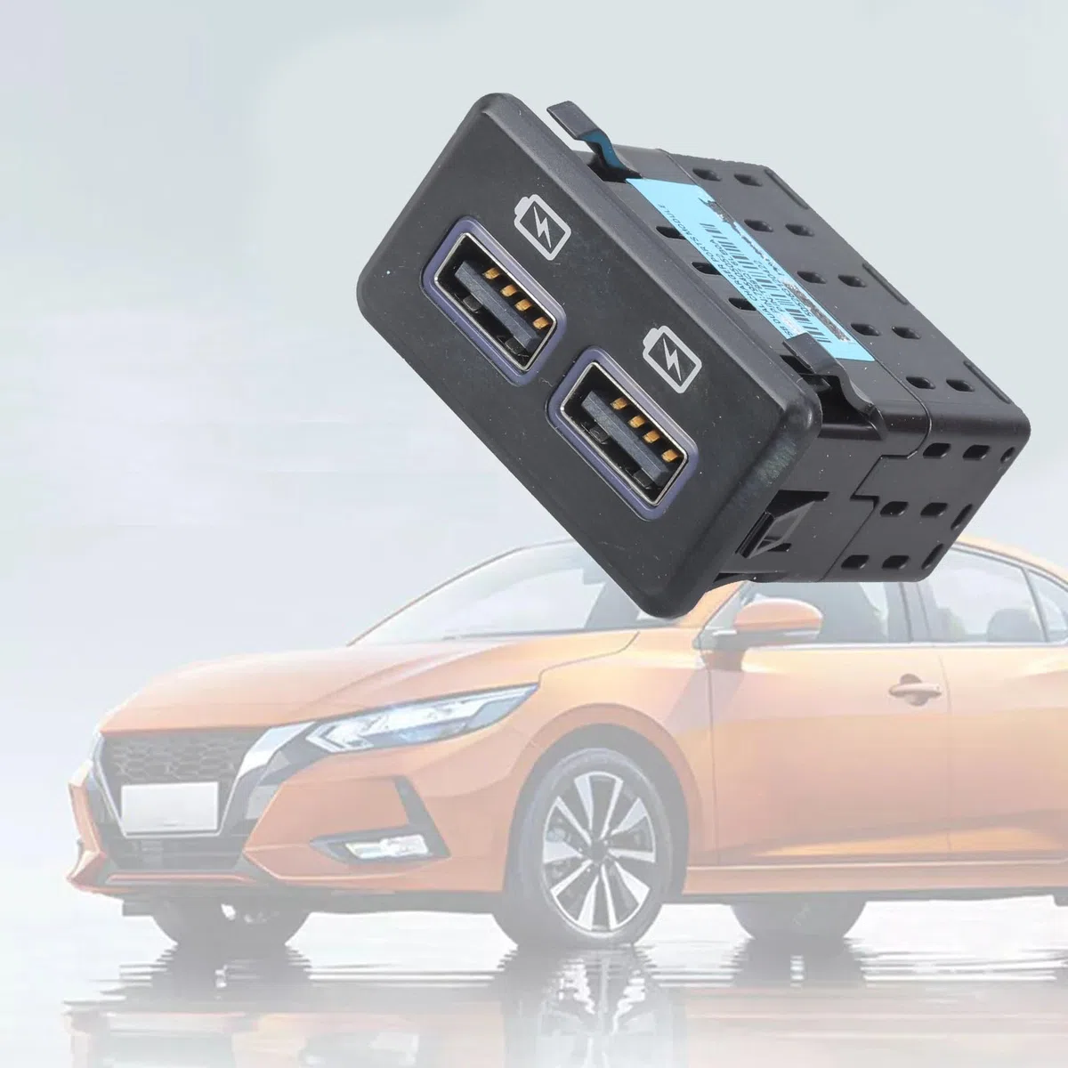 Prise auxiliaire USB avec chargement intelligent, adaptateur de port facile à installer pour prise intelligente Autmotives
