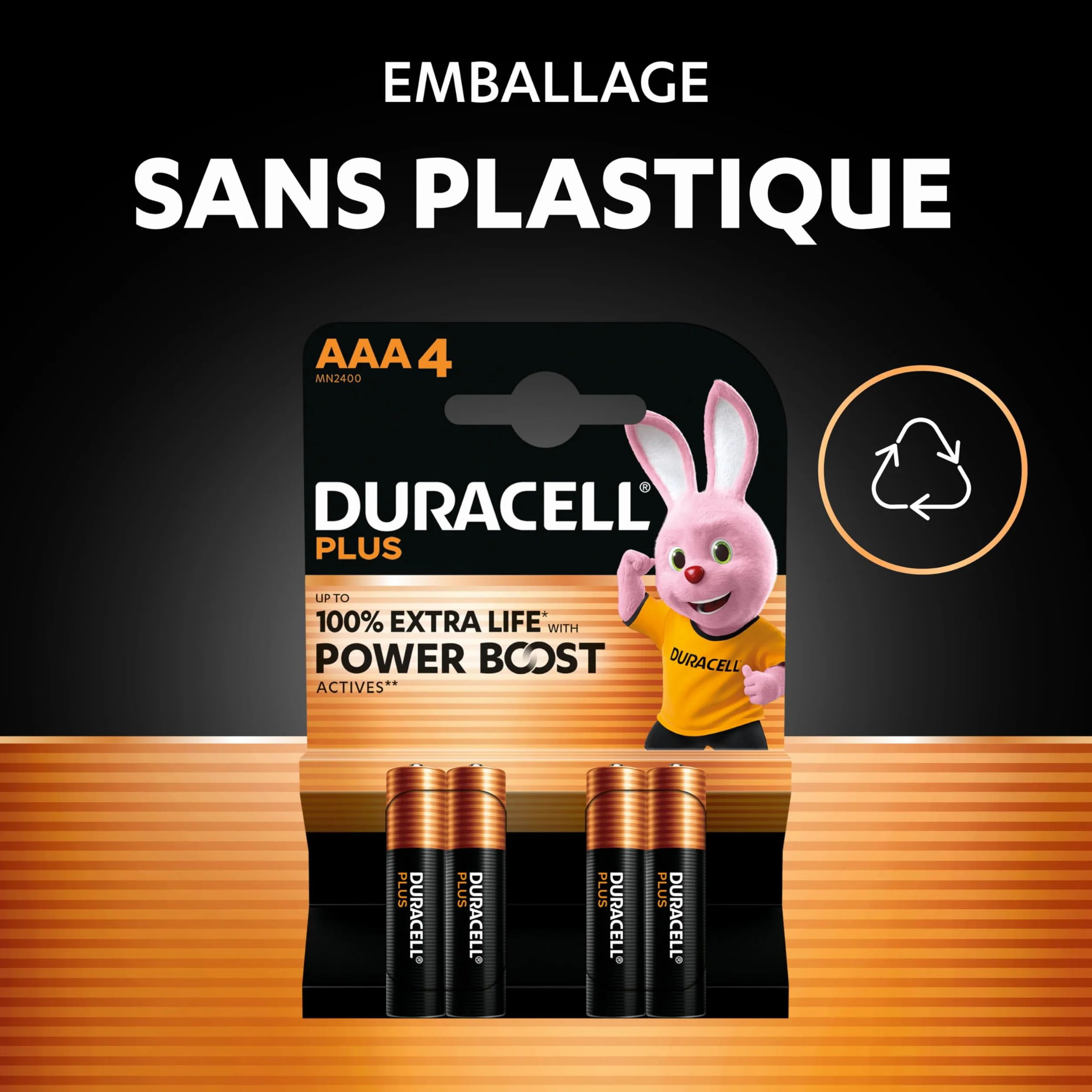 DURACELL Plus Piles AAA 1,5 V Alcalines Lot de 30