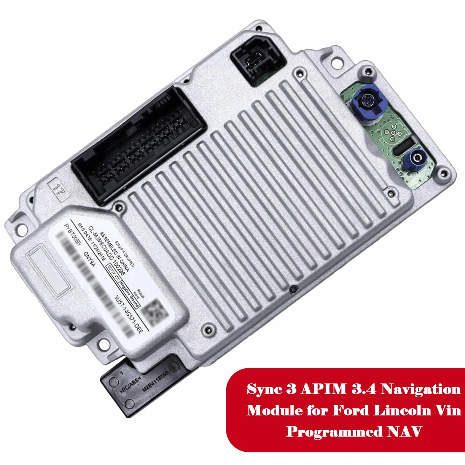Sync 3 APIM 3.4 Navigation Module Convient pour Ford Lincoln Vin Programmed NAV