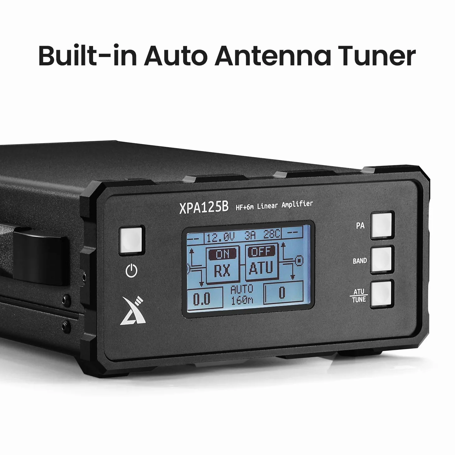 Xiegu XPA125B HF Amplificateur de Puissance 100W avec Tuner d'antenne Automatique pour émetteurs-récepteurs HF QRP G90, X5105 et G1M