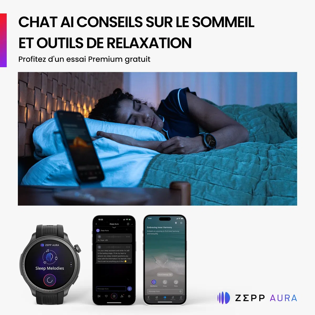 Amazfit Balance 46mm Montre Intelligente, Paiement sans Contact NFC, Fitness AI, Autonomie de 14 Jours, Surveillance du Sommeil et de la Santé, GPS, 150 Modes Sportifs, pour Android et iPhone