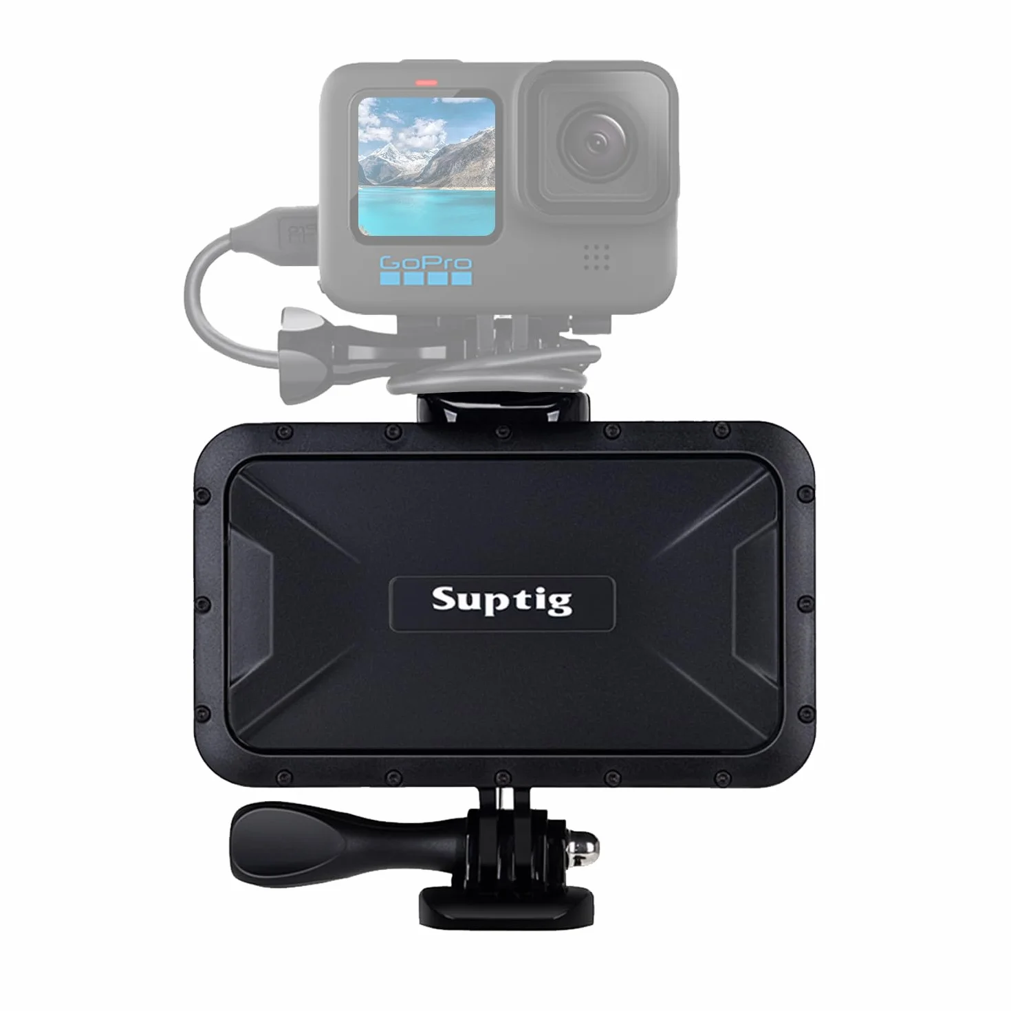 Suptig Chargeur Portable, Batterie Externe étanche 7800 mAh, Compatible avec GoPro Hero 13 Hero 12 Hero 11 Hero 10 Hero 9 Hero 8 Hero 7 Hero 6 Hero 5 Hero 4 Hero Session DJI Osmo AKASO Appareil Photo
