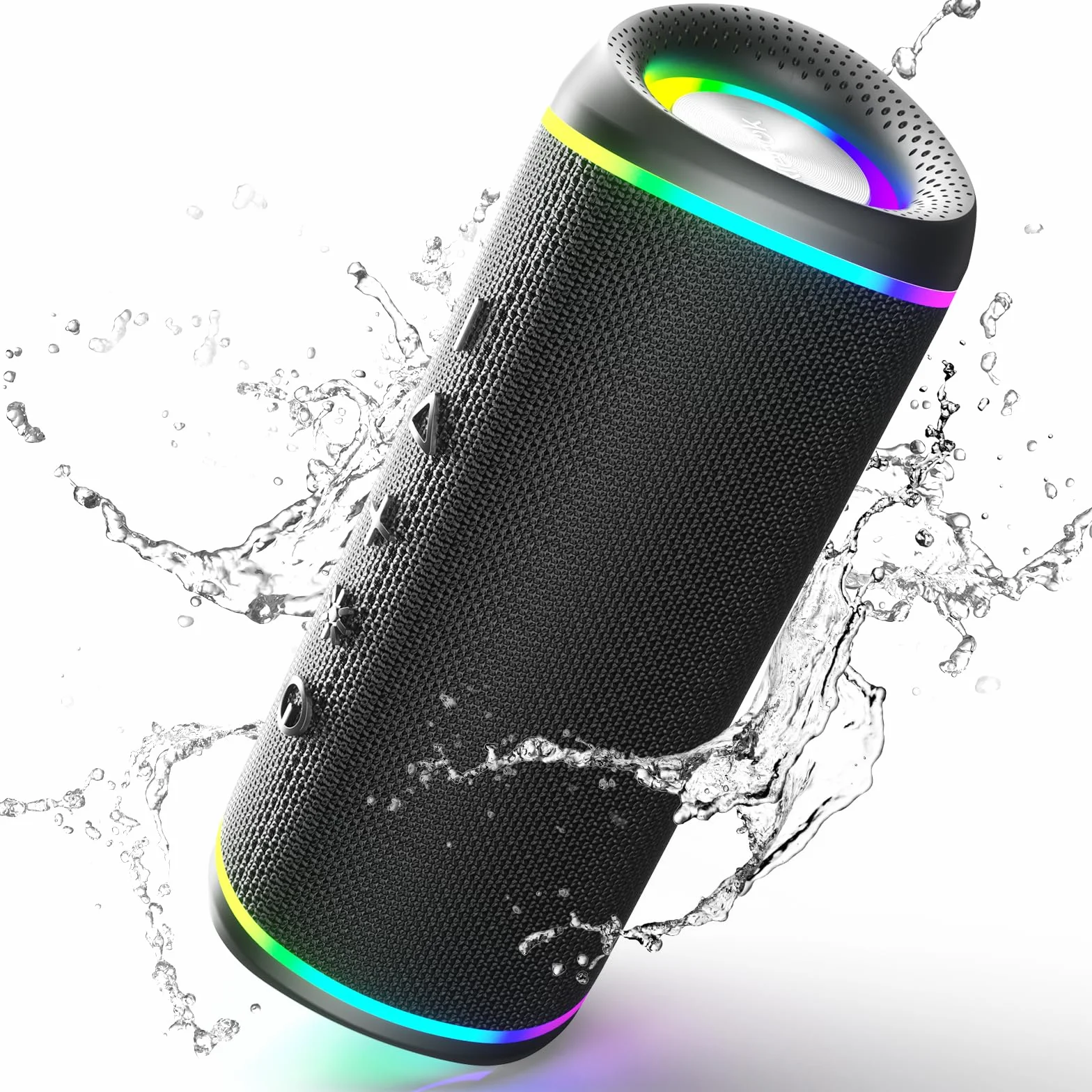 RIENOK Enceinte Bluetooth Portable 30W, Bluetooth 5.3, Autonomie 10H, Support TF Carte 128Go, AUX