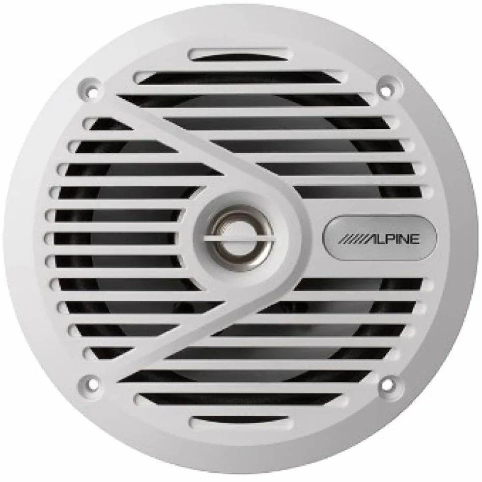 2 Enceintes Compatible avec Alpine SPS-M601W 16,5 cm 165 mm 6,5" Enceintes coaxiales 2 Voies Marines Blanches étanches 35 Watts rms 110 Watts Max 4 ohm Piscine Bateau mer, la Paire