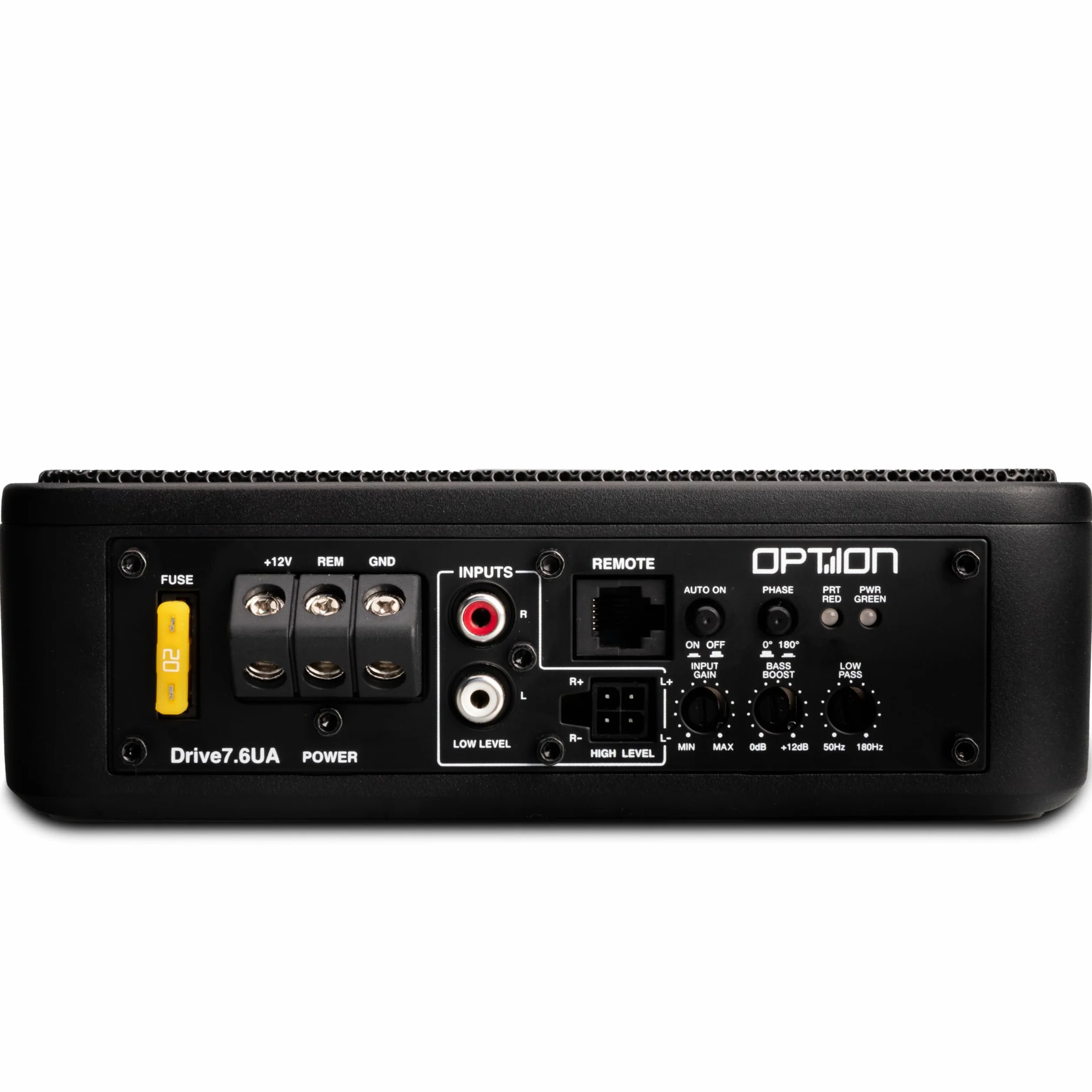 Option Drive7.6UA Caisson de basses compatible avec Ford Transit (7ème génération, à partir de l'année de construction 2019) – Kit 100 % Plug & Play pour caisson de basses actif sous siège pour Ford