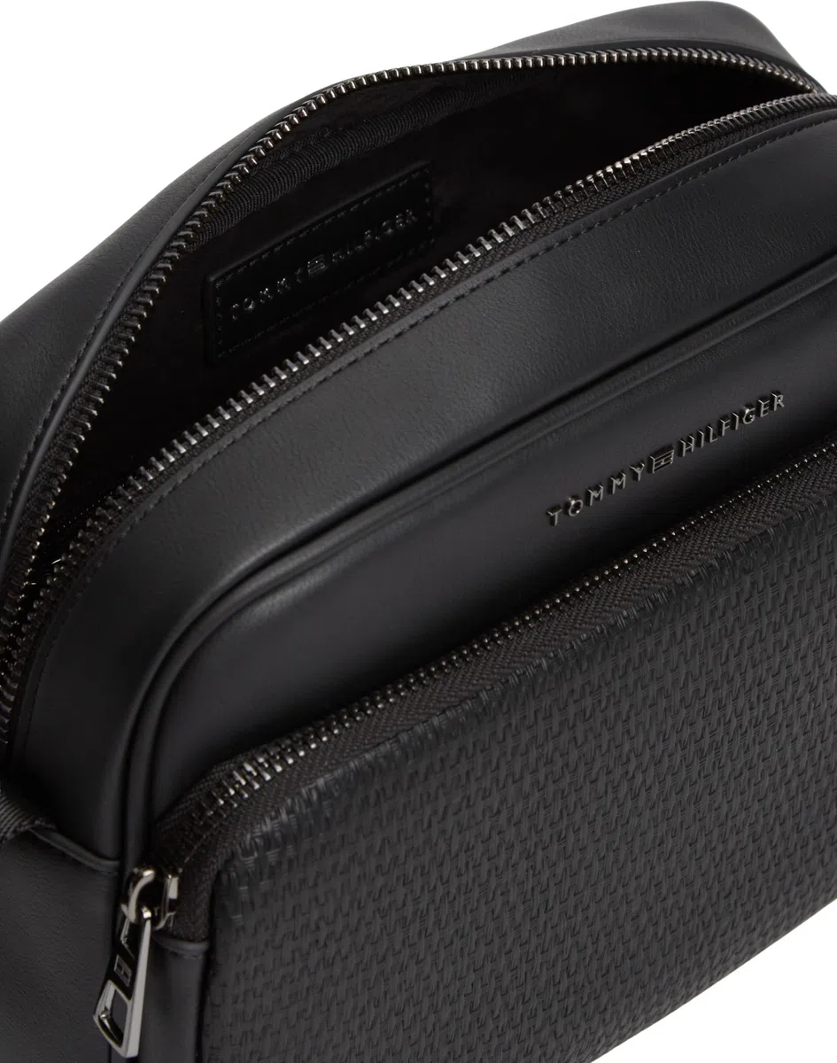 Tommy Hilfiger Th Woven Ew AM0AM14096 Sac pour appareil photo Noir Taille unique