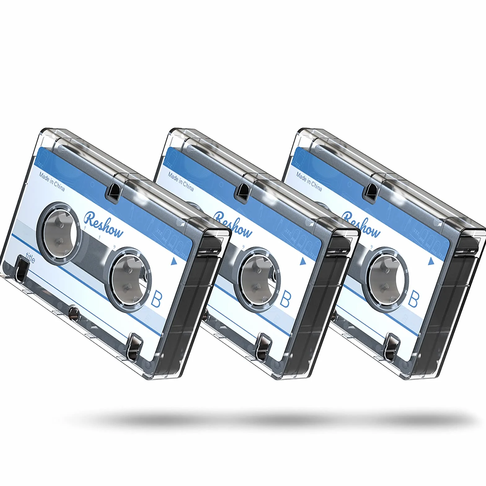 Reshow Lot de 3 Bandes microcassettes Vierges MC-60 Minutes pour Enregistrement