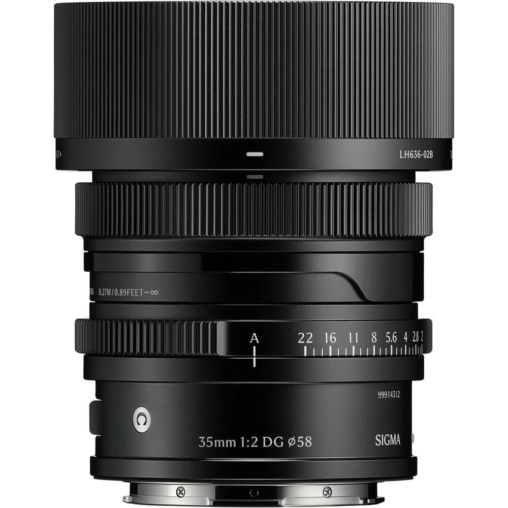SIGMA Objectif 35mm f/2 DG Noir Contemporary Compatible avec Monture L | Provenance France. Emballage securisé. Livré avec Facture dont TVA.