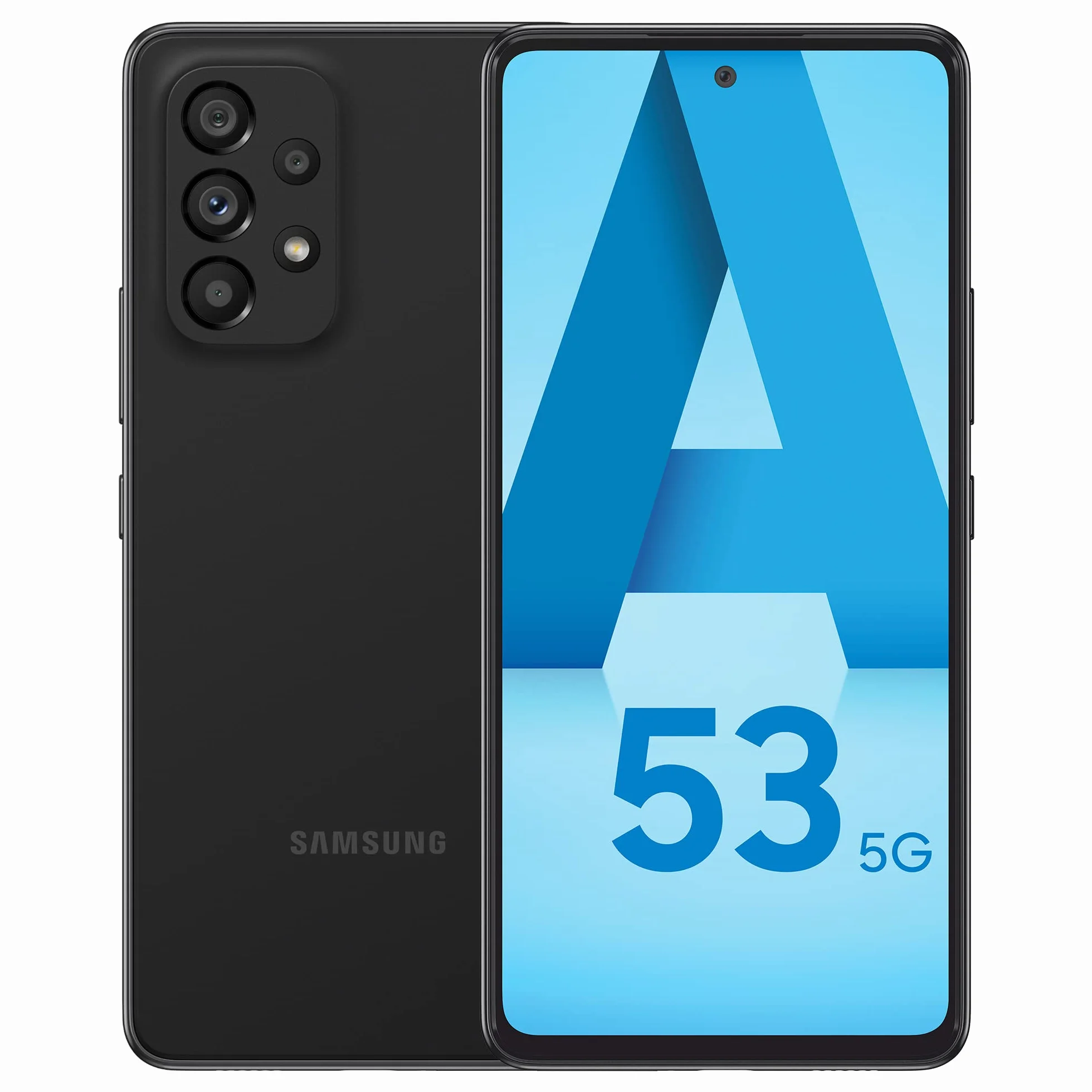 Samsung Galaxy A53 5G, Téléphone mobile 128 GO Noir, Smartphone Android carte SIM non incluse, Version FR