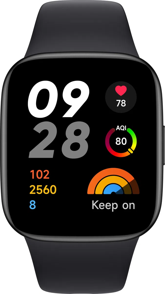 Xiaomi Redmi Watch 3, Noir, écran AMOLED 1,75", appels téléphoniques Bluetooth, 12 Jours d'autonomie, Surveillance de la santé - Version française