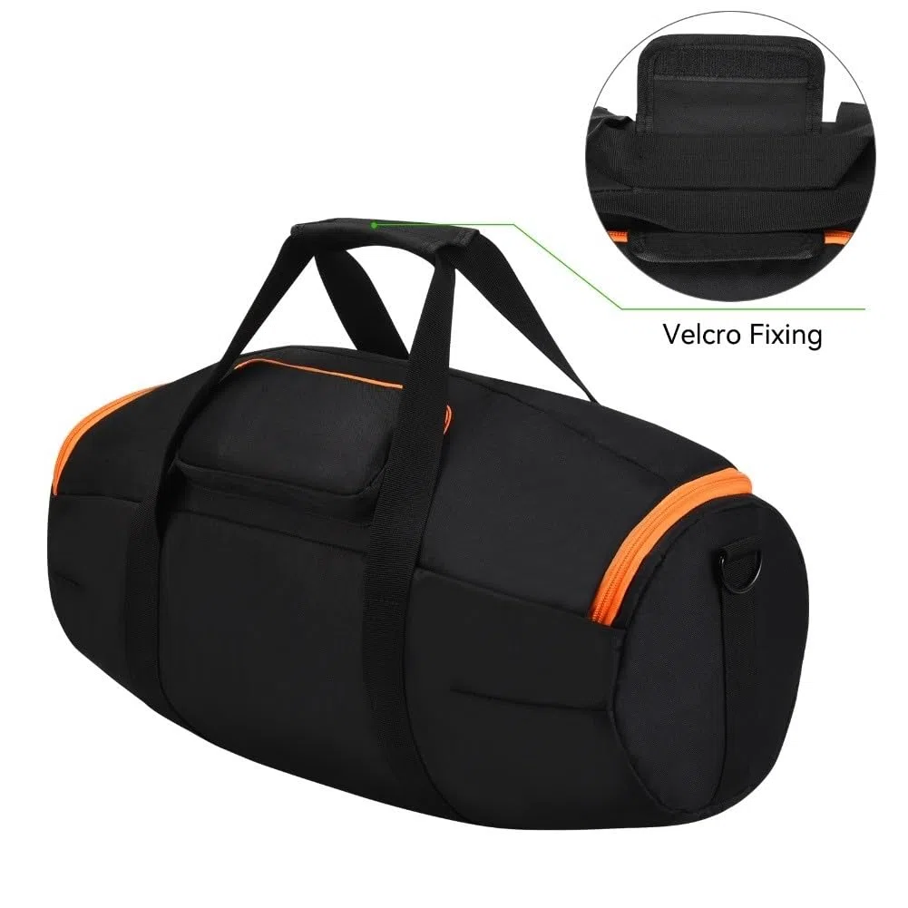 Étui de transport rigide pour JBL Boombox 4 - Sac de voyage antichoc avec bandoulière - Rangement en polyester pour haut-parleur et accessoires