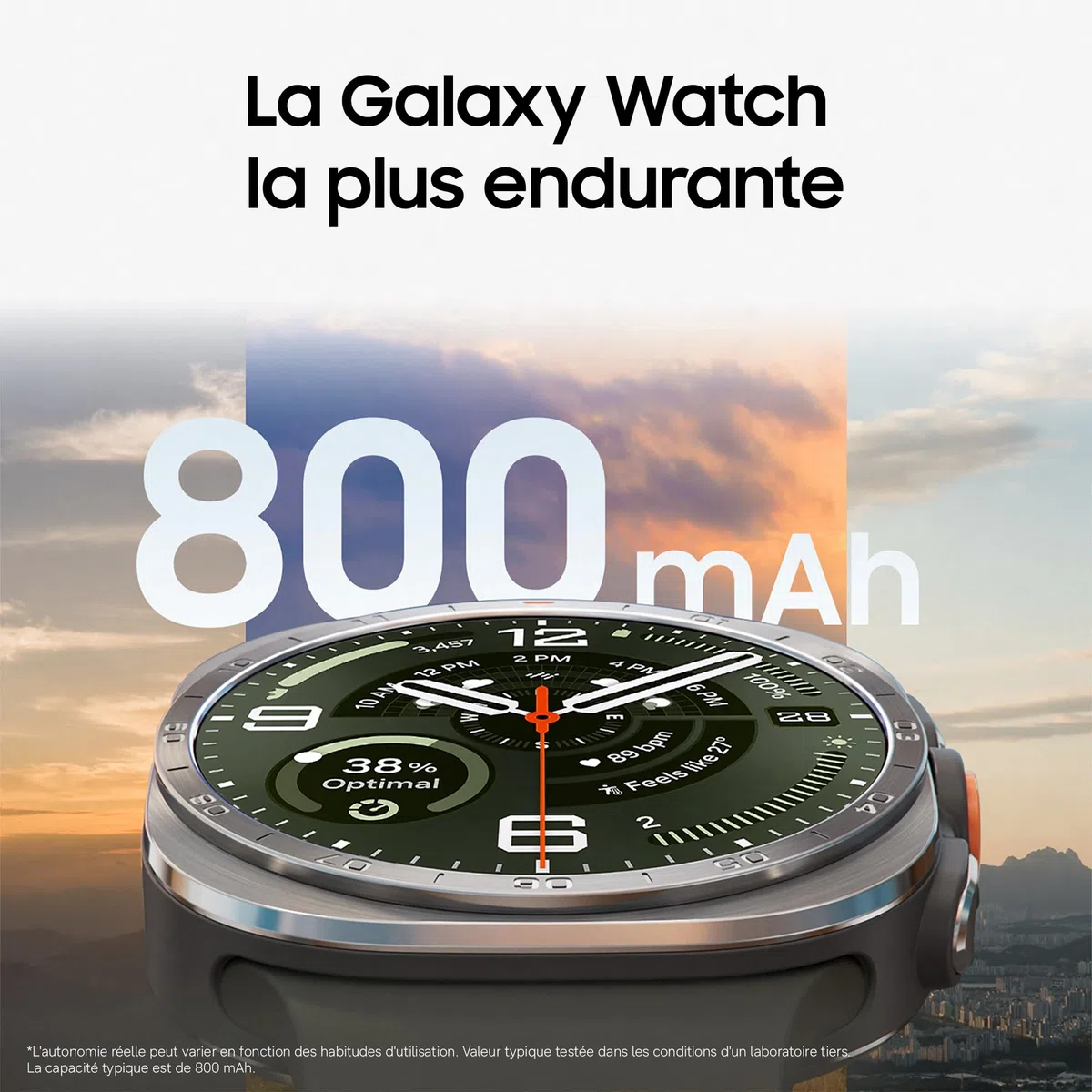 Samsung Galaxy Watch Ultra2, Connectivité 4G LTE, 47 mm, Noir Titane | Montre Sport pour le Trail, la Plongée, le Cyclisme avec Suivi Samsung Health, Batterie de 800 mAh, Recharge Rapide