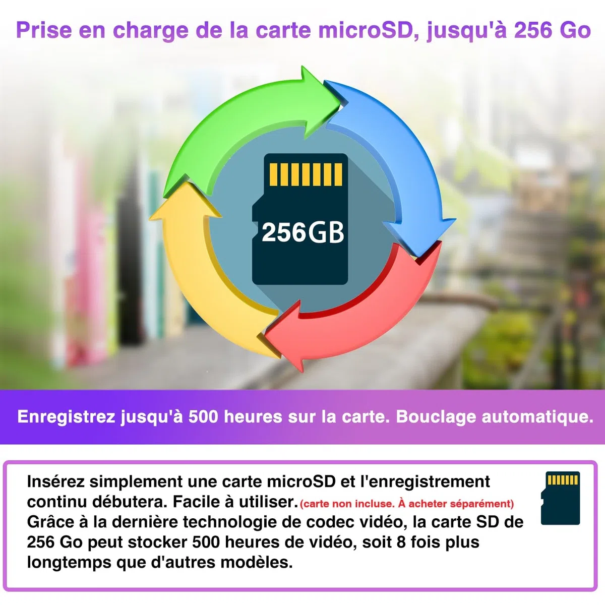 WIWACAM MW8 Caméra Espion WiFi 2K Ultra HD Camera sans Fil, 5000mAh Batterie, Détection de Mouvement Intelligente, Alarme sur Téléphone Portable, Vision Nocturne, Alarme par e-Mail,Noir