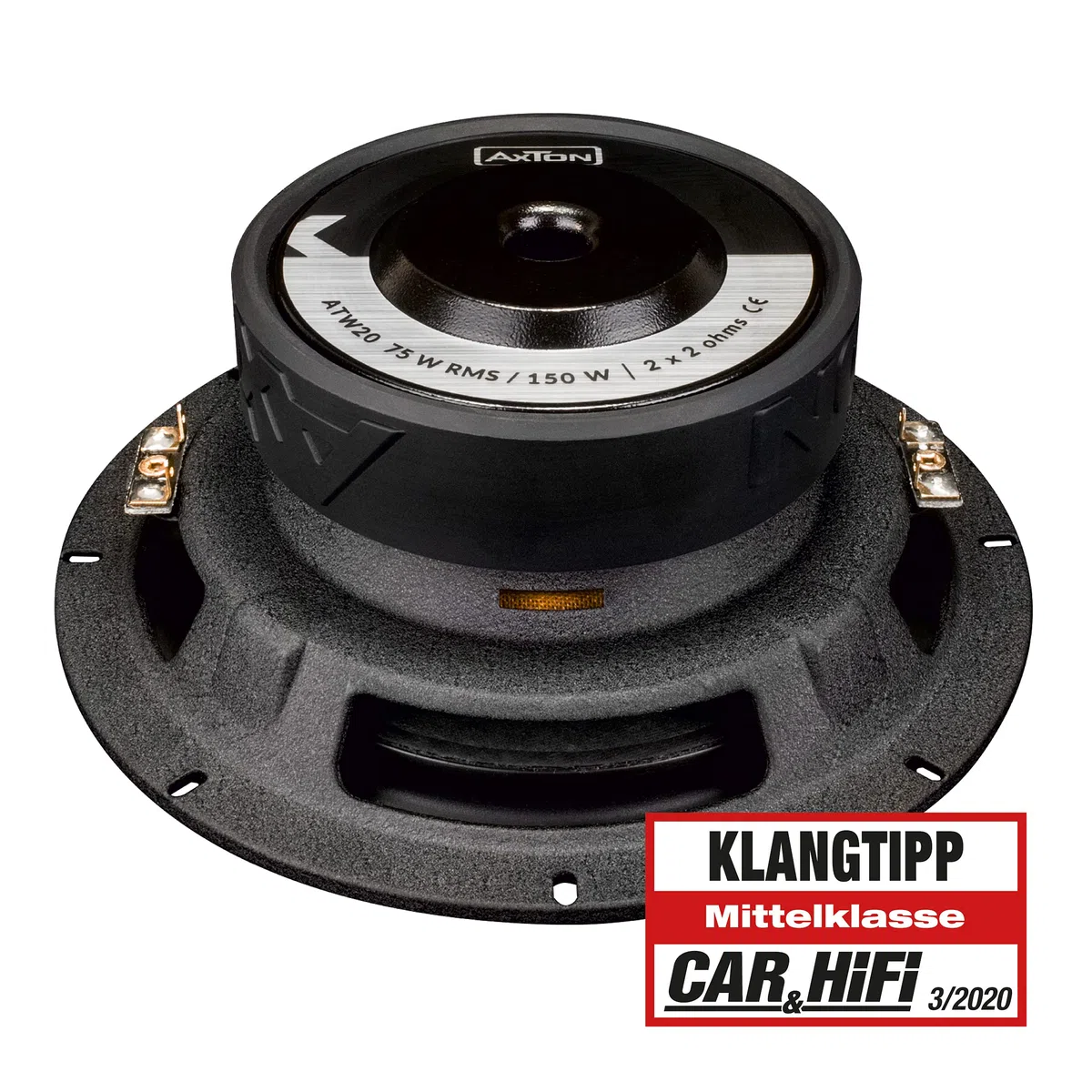 Axton ATW20 | 20 cm Subwoofer 2 x 2 Ohm 75 W RMS