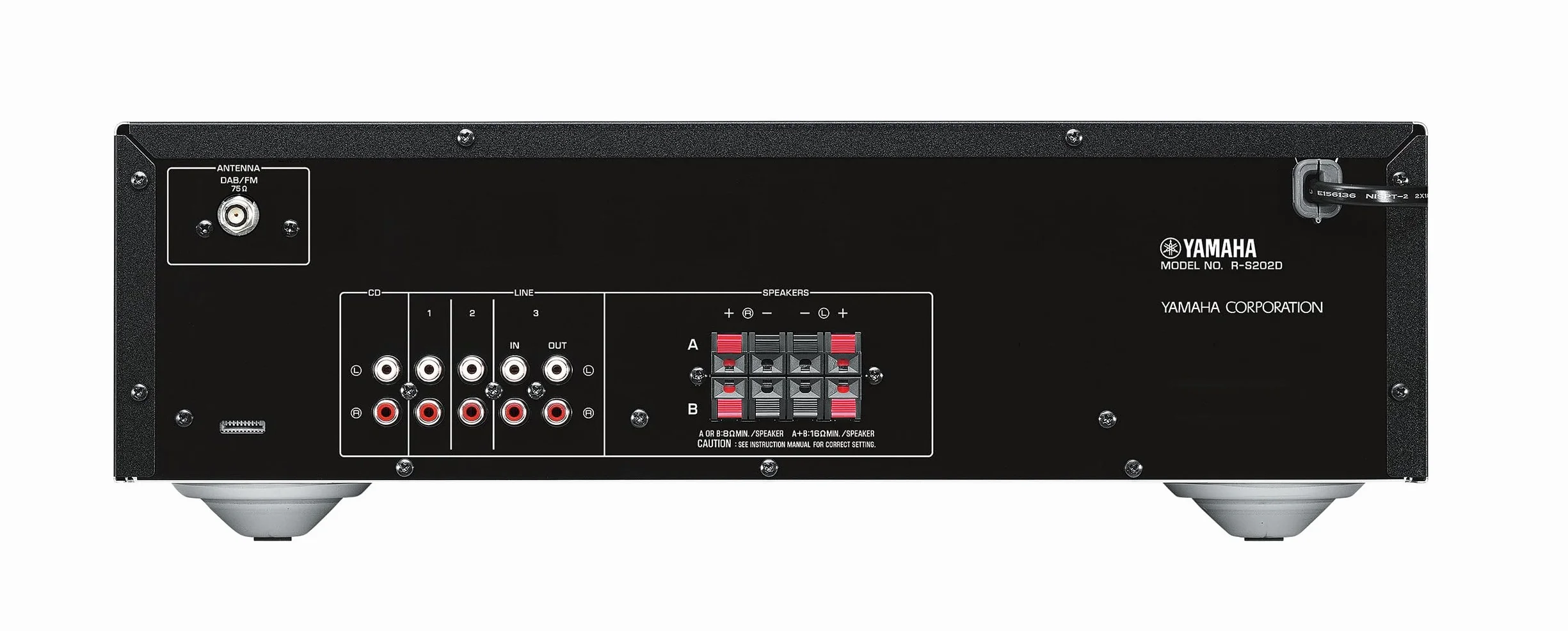 Yamaha R-S202D Ampli Tuner Hi-Fi Noir