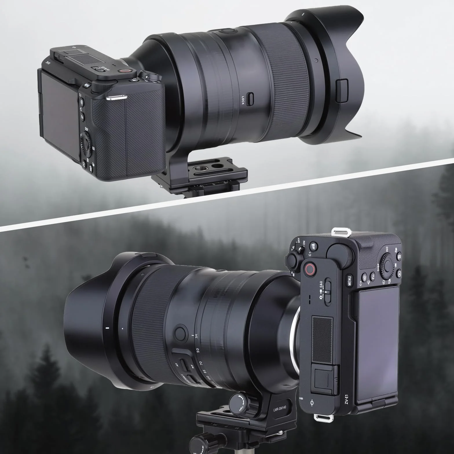 Haoge Collier d'objectif pour Tamron 35–150 mm F/2-2.8 Di III VXD A058 – Pied de support pour trépied, plaque de fixation rapide intégrée de type Arca