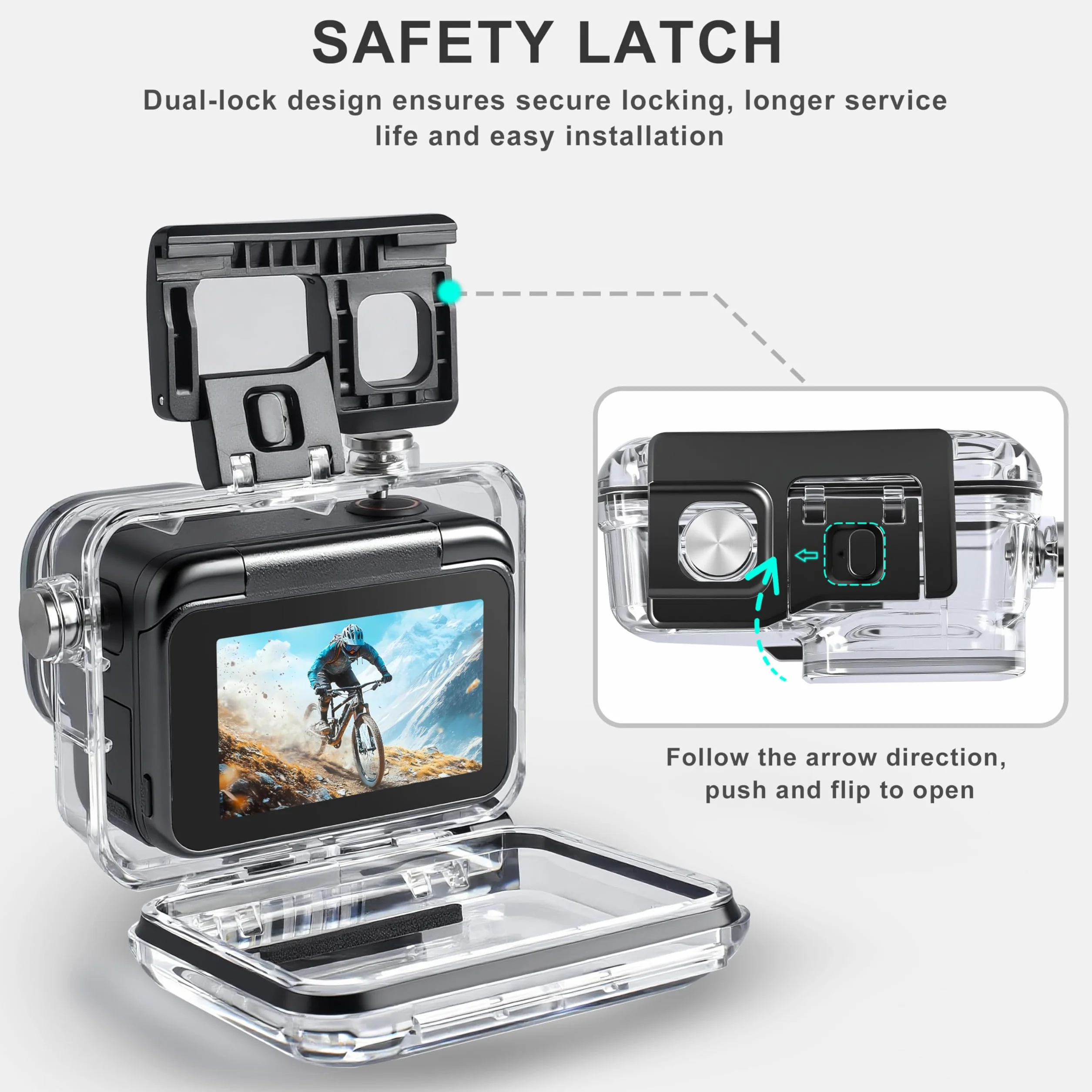 FitStill Kit de plongée pour Insta 360 ace Pro 2/ace Pro, boîtier étanche 50 m/164FT + poignée Flottante, pour Photographie sous-Marine Ace Pro 2 Accessoires