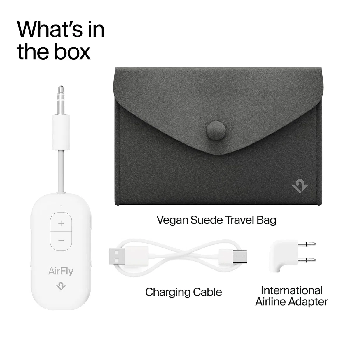 Twelve South AirFly Pro 2 Deluxe | Émetteur/récepteur sans Fil avec Partage Audio pour 2 AirPods/Casques sans Fil - Avion, Salle de Sport, Voiture