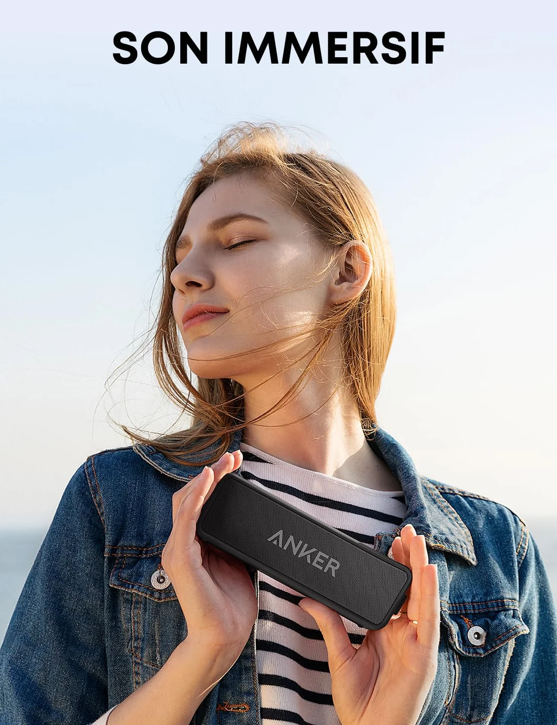 Soundcore Anker 2 Enceinte Bluetooth IPX7 24H Autonomie 20m Portée