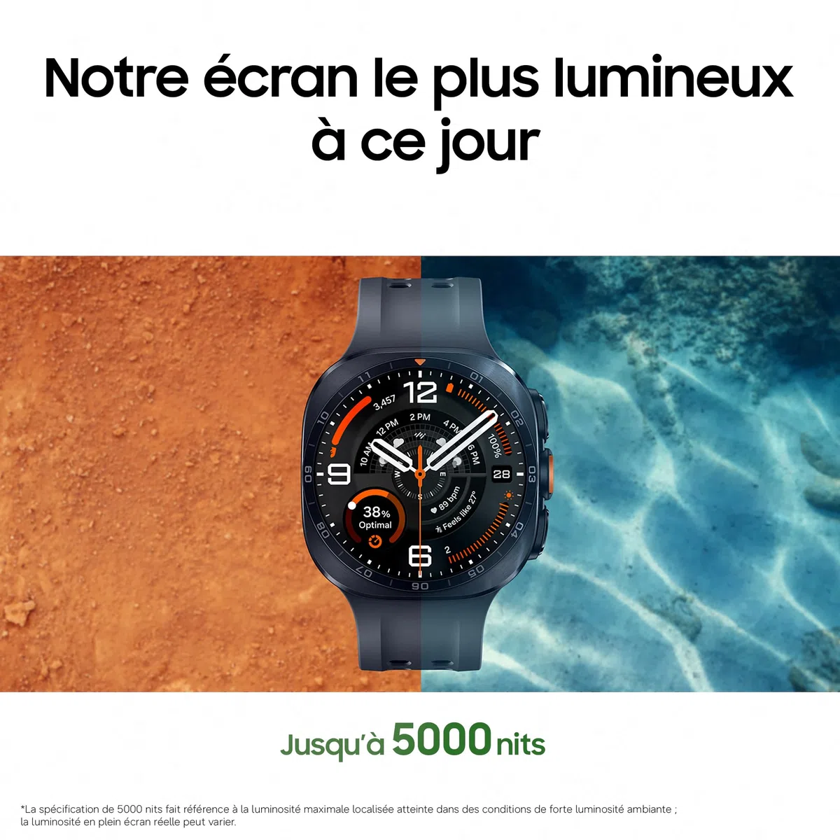 Samsung Galaxy Watch Ultra2, Connectivité 4G LTE, 47 mm, Noir Titane | Montre Sport pour le Trail, la Plongée, le Cyclisme avec Suivi Samsung Health, Batterie de 800 mAh, Recharge Rapide