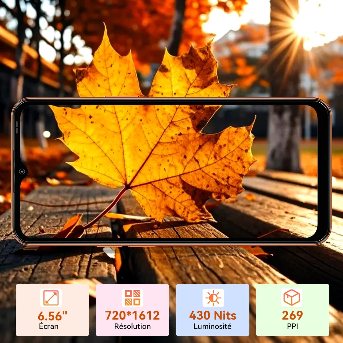 Blackview Wave 7C Android 16 Téléphone Portable 32MP+13MP, 16Go+128Go/2To | 6.56" Smartphone Pas Cher 4G Dual SIM, 5000mAh, Téléphone WiFi 5G/GPS/IP54/3 Card Slots/3.5mm/FM/3Ans Garantie