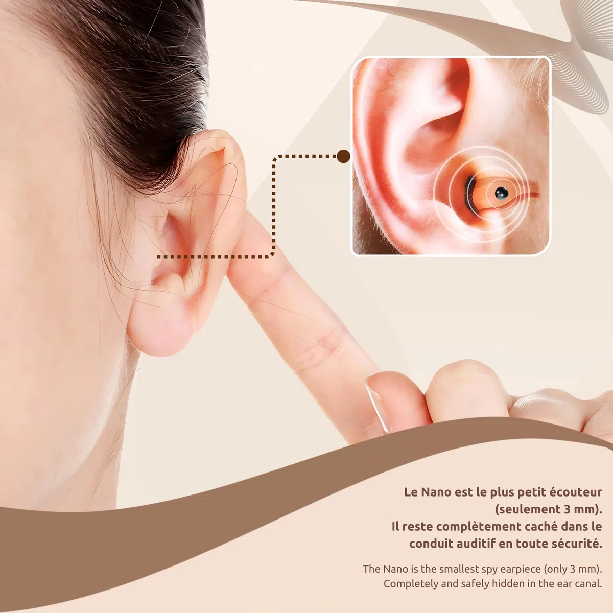 PingaOculto Oreillette Bluetooth Compact Rechargeable sans Câbles (Nano V8) | Microphone intégré, Appels et enregistrements, Oreillette sans fil, Format mini, Casque compact, Appels mobiles