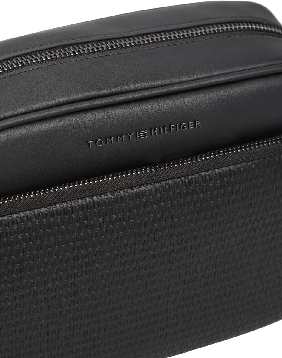 Tommy Hilfiger Th Woven Ew AM0AM14096 Sac pour appareil photo Noir Taille unique