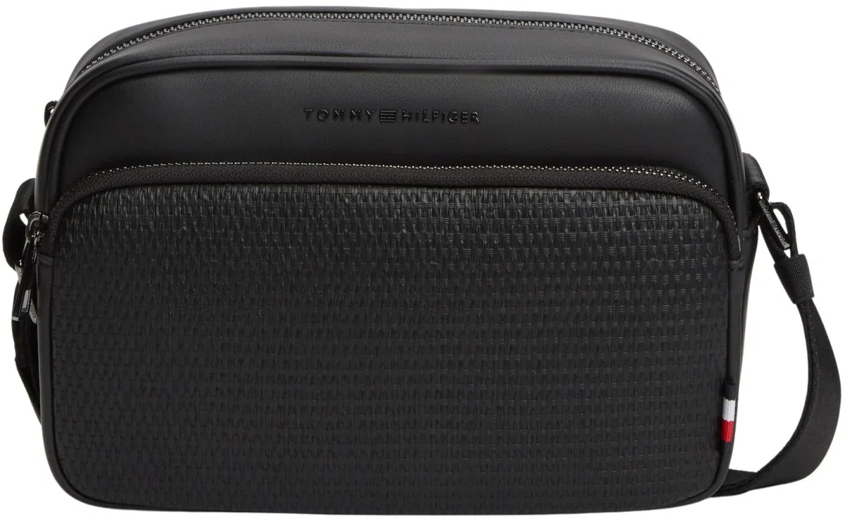 Tommy Hilfiger Th Woven Ew AM0AM14096 Sac pour appareil photo Noir Taille unique