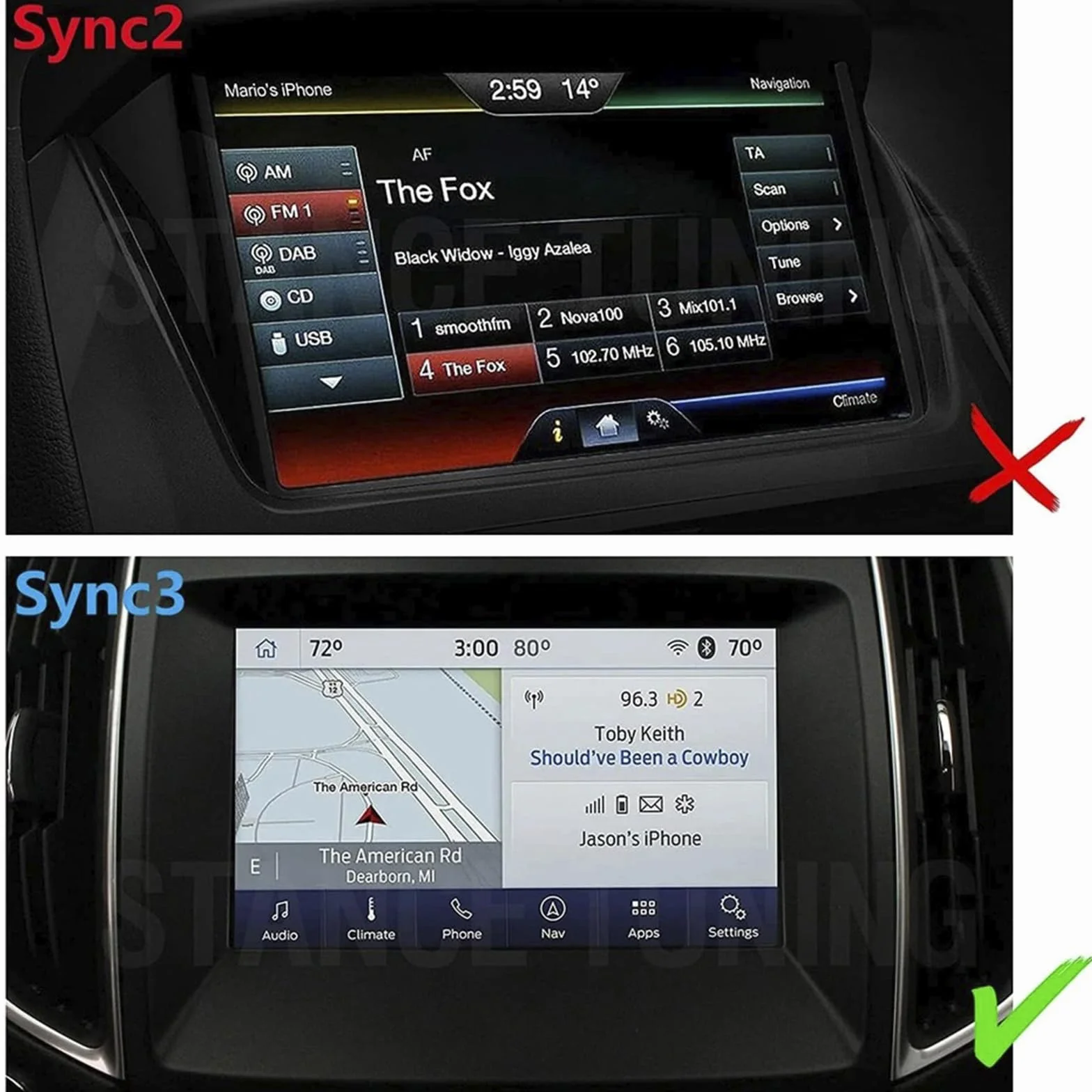 Sync 3 APIM 3.4 Navigation Module Convient pour Ford Lincoln Vin Programmed NAV