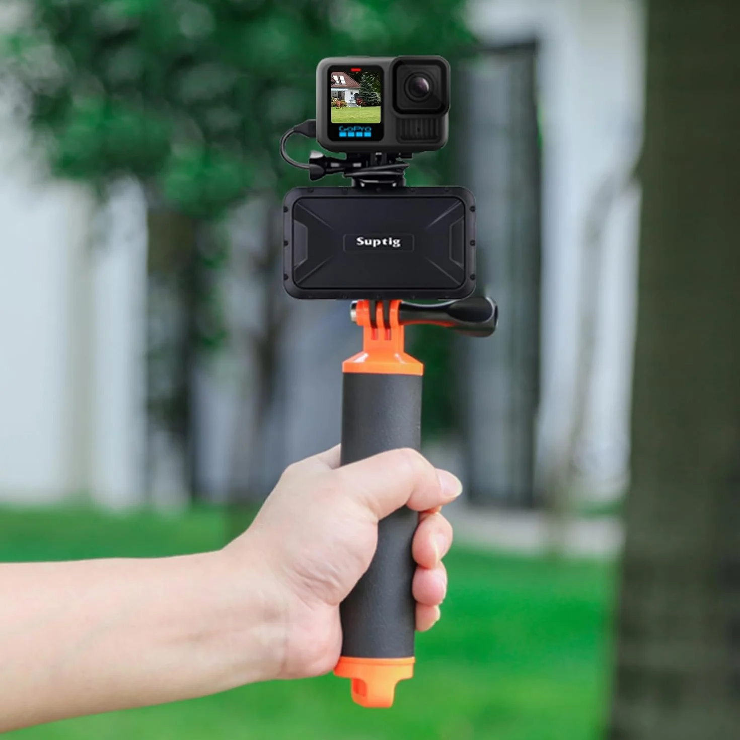 Suptig Chargeur Portable, Batterie Externe étanche 7800 mAh, Compatible avec GoPro Hero 13 Hero 12 Hero 11 Hero 10 Hero 9 Hero 8 Hero 7 Hero 6 Hero 5 Hero 4 Hero Session DJI Osmo AKASO Appareil Photo