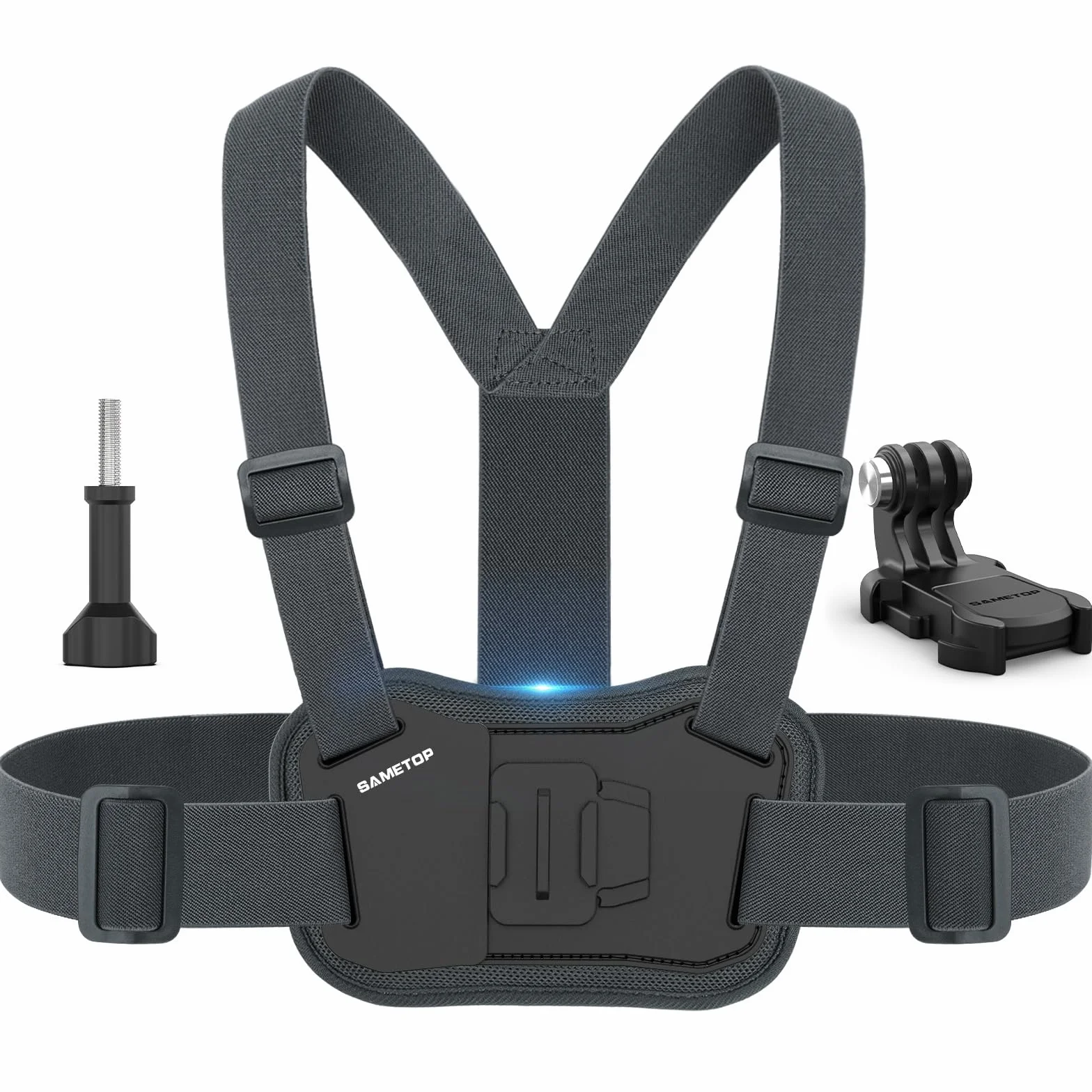 Harnais Fixation de Poitrine Chesty Sangle Compatible GoPro Hero 13 12 11 10 9 8 7 6 5 Session DJI Osmo Caméras d'action