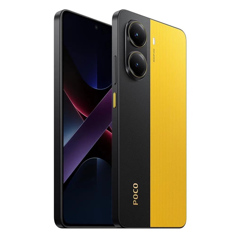 XIAOMI POCO X7 Pro - Smartphone de 12+256GB, Pantalla CrystalRes 1.5K 120Hz AMOLED, MediaTek Dimensity 8400-Ultra, Cámara de 50 MP, 90W HyperCharge, Cargador no Incluido, Amarillo (Versión ES)
