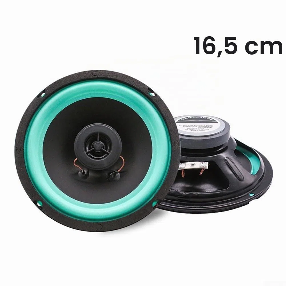 Haut-parleurs audio de voiture robustes avec coque en fer conçus pour une performance durable (16,5 cm)