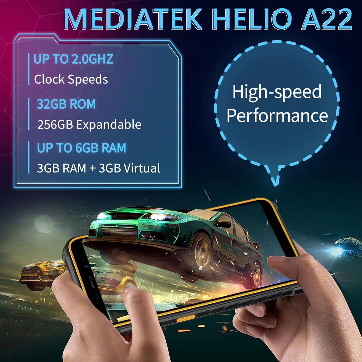 Ulefone Armor X12 Telephone Portable Incassable Android 13, 6Go Arm+32Go ROM/SD-256Go, Téléphone Étanche 5.45" HD+, 13MP+8MP Caméra, Smartphone Antichoc 4860mAh, 4G Dual SIM/NFC/GPS/OTG Orange
