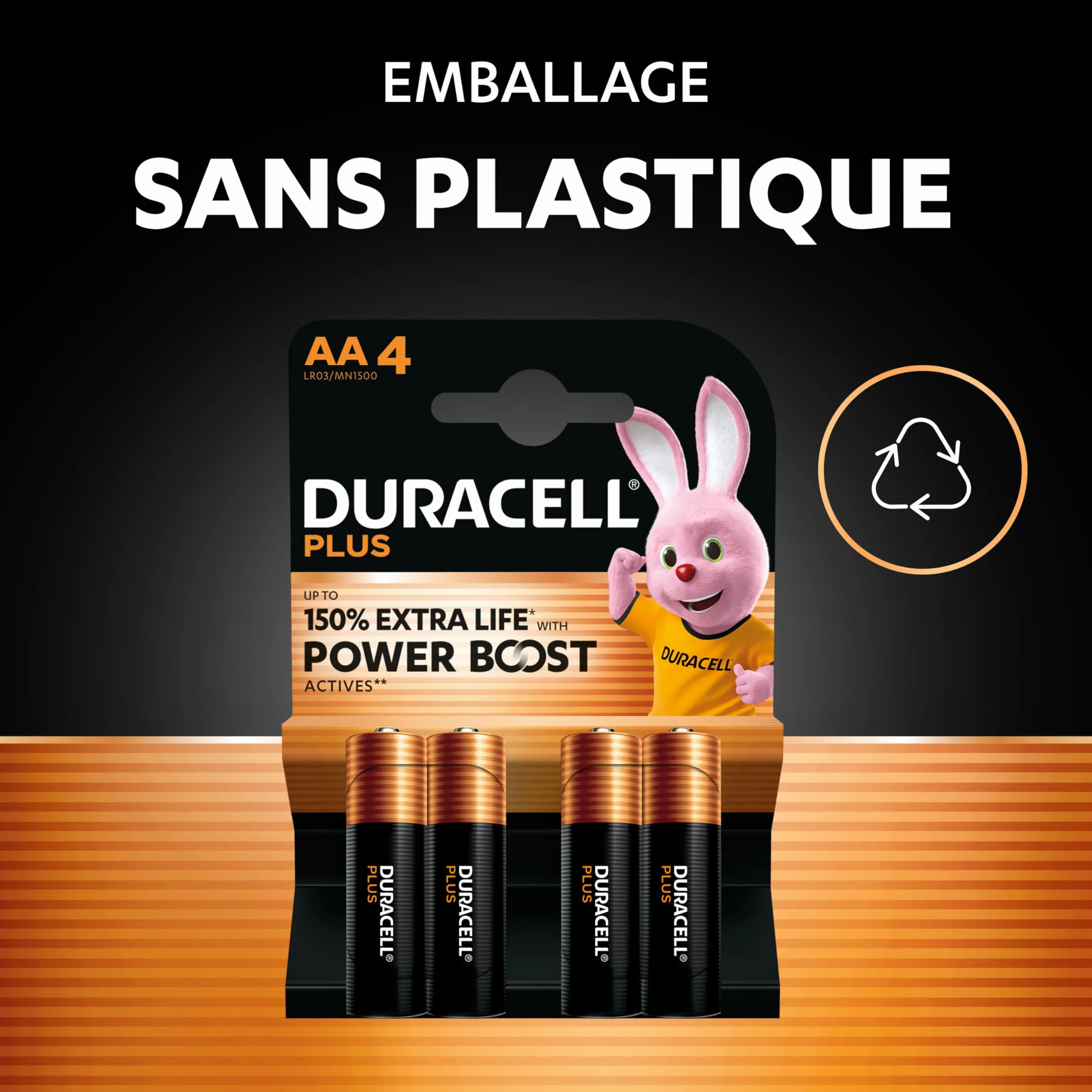 DURACELL Plus Piles AA Lot de 30 – Piles Alcalines 1,5 V MN1500