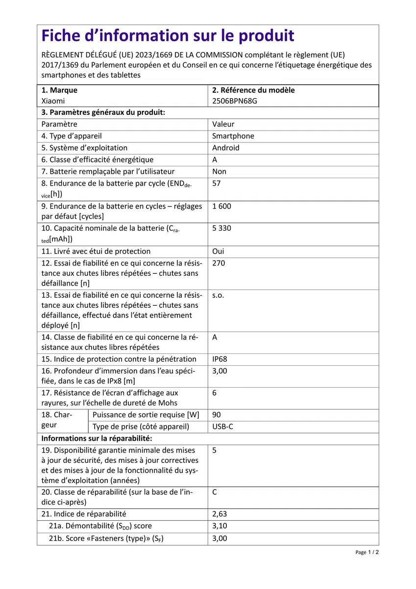 XIAOMI 15T Pro Smartphone 12＋512 Go Processeur Dimensity 9400+ - Titane | Écran 6,83" 144Hz, téléobjectif Leica x5 Pro 50 MP, batterie 5500mAh, 2 ans de garantie, chargeur non inclus