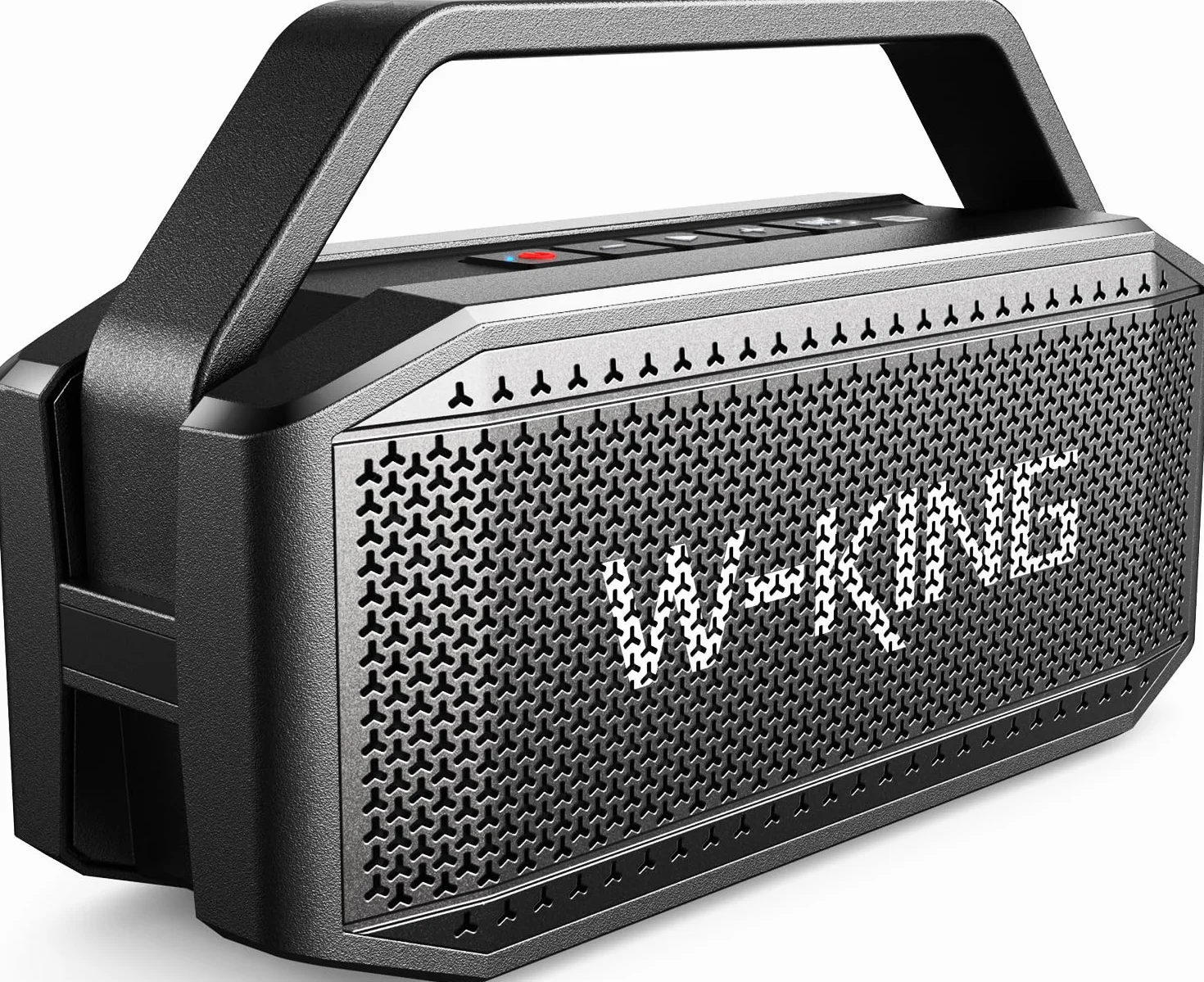 W-KING Enceinte Bluetooth Puissante, 60W(100W Peak) Portable Haut-Parleur Bluetooth étanche Chantier sans Fil, Basses Profondes/Batterie externe/appairage/40H/TF/AUX/EQ, Grand Fête Extérieur Boombox | 108dB Deep Bass, 60W Chantier Portable sans Fil Blueto