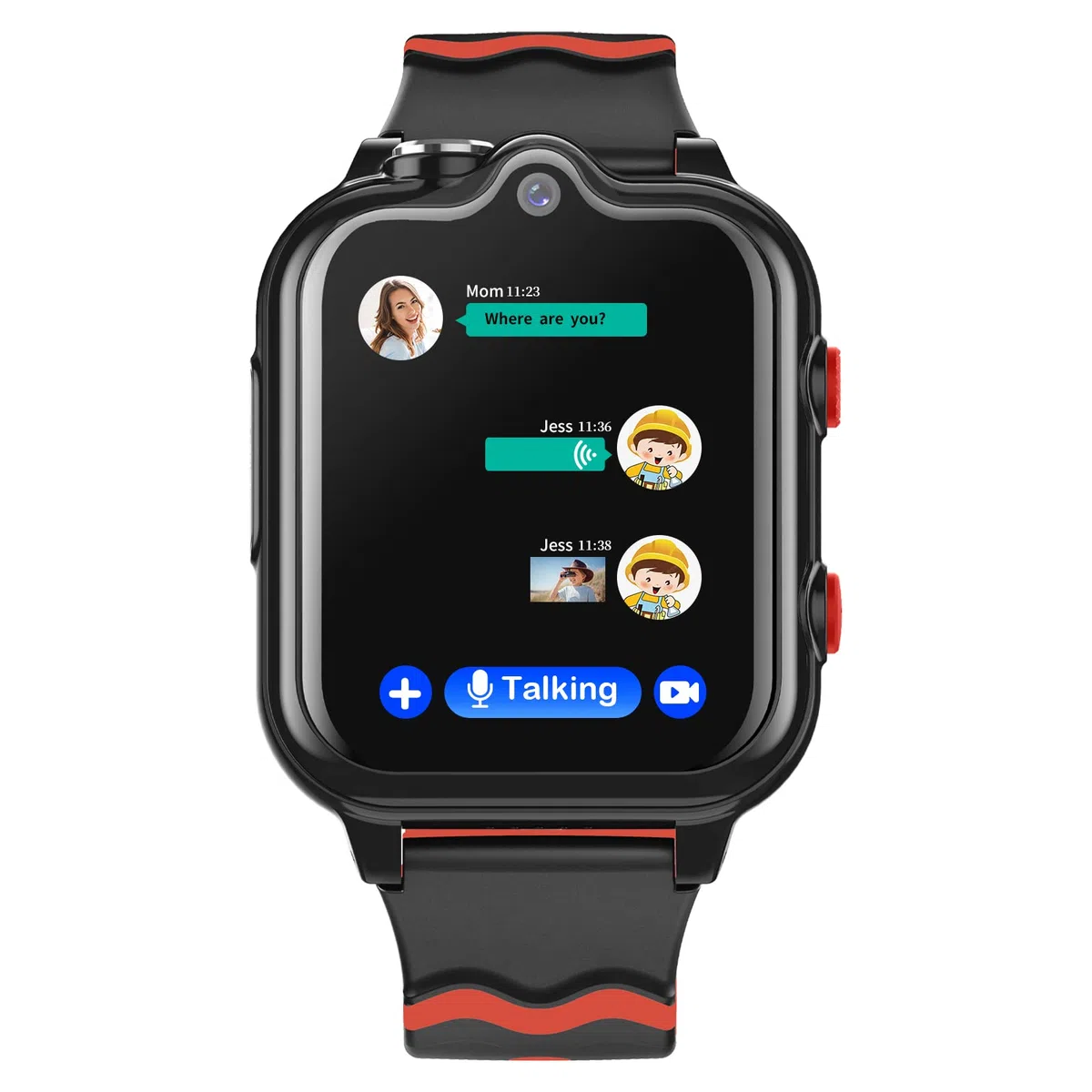 Montre Connectée Enfant Garçon Fille GPS 4G avec WiFi Appel Vidéo SOS 2 Caméras Etanche SMS Réveil Chronomètre Mode Classe Rejeter Appel Inconnu Musique Lecteur Vidéo Longue Durée de Veille