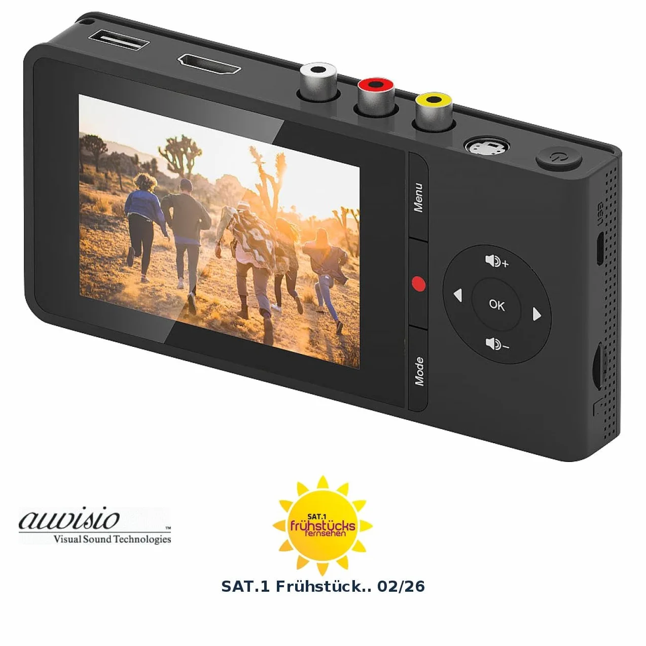 Enregistreur vidéo USB/SD avec écran Couleur et entrée 480p / 576p [Auvisio]