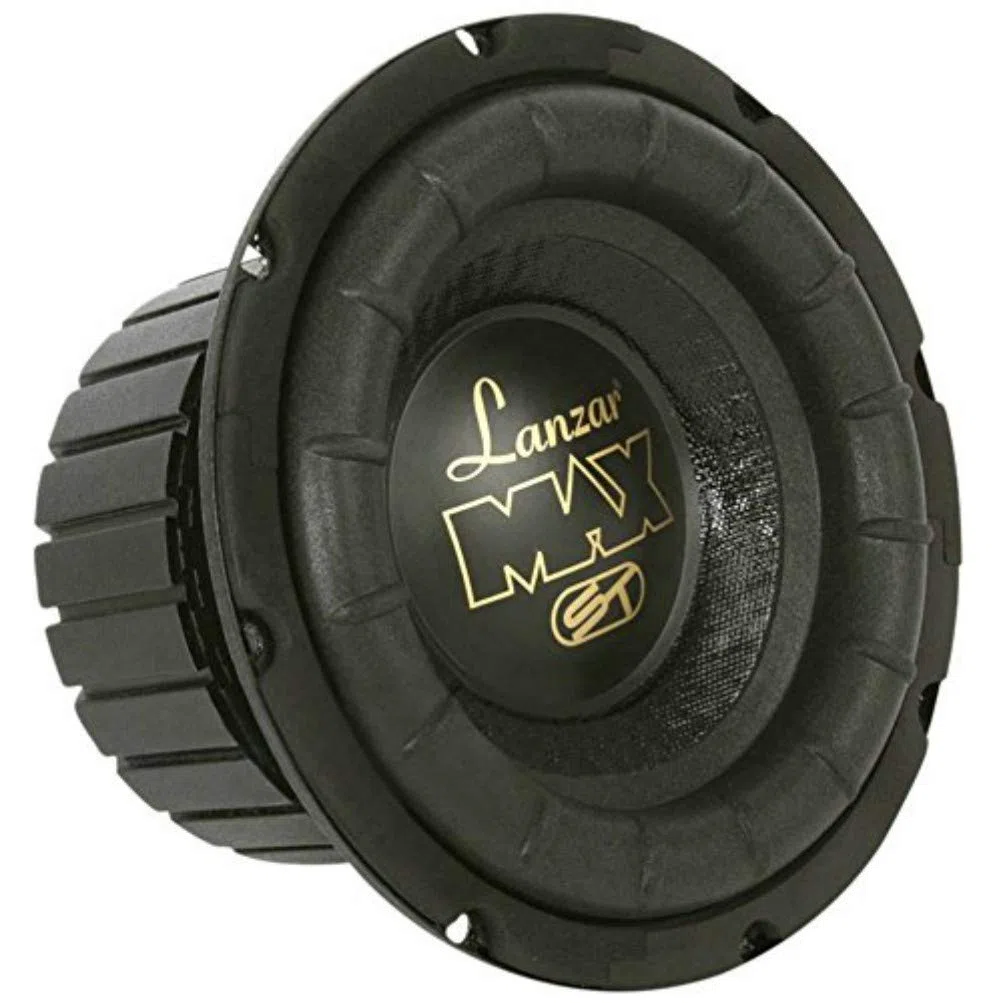 1 LANZAR MAX8 subwoofer 20 cm 200 mm 8" diamètre 300 Watts rms et 600 Watts Max Capot Panneau Coffre Auto Voiture Simple Bobine 4 ohms, 1 pièce