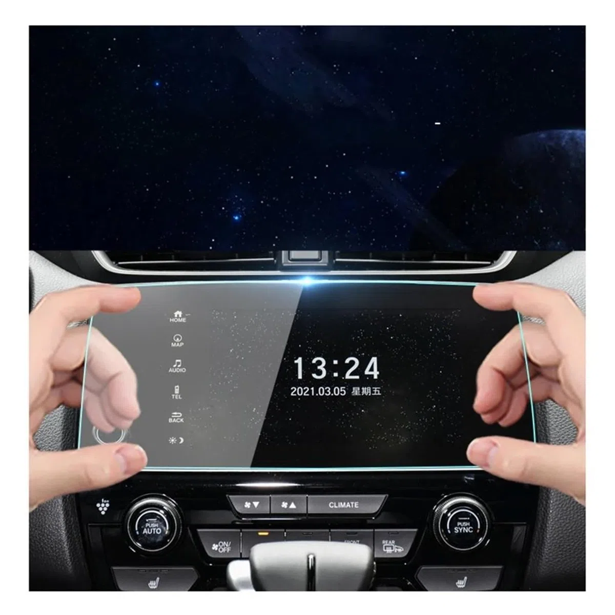 9,7 Pouces Pour 2015-2019 Pour Dongfeng Pour Peugeot 308 Tableau Bord Membrane Navigation Voiture GPS Affichage Verre Trempé Écran Protecteur Film Navigation Protection D'écran Film