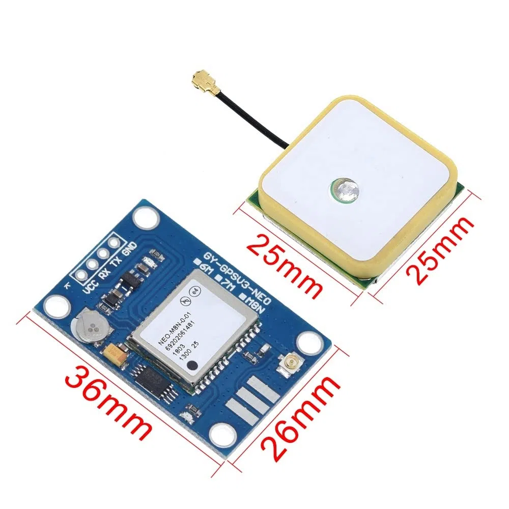 Module GPS -GPSV3 NEO-M8N pour contrôleur de vol PX4 V2.4.5 APM2.56 1,65-3,6 V