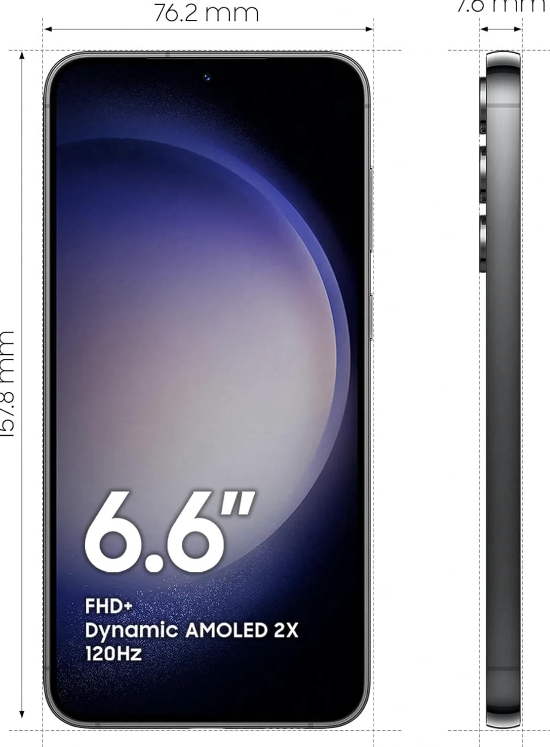 Samsung Galaxy S23+ Smartphone Android 5G 8Go RAM AI Display 6.6" Dynamic AMOLED 2X Fotocamera 50MP 4.700 mAh (Noir, 256 GB)