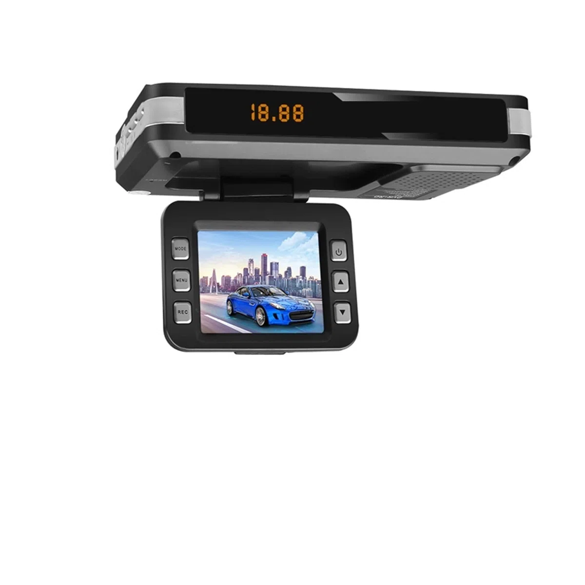 Radar de Voiture DVR 9V ~ 24V 2 en 1 détecteur Anti Radar enregistreur de Conduite caméra vidéo détection de Flux Dash Cam détecteur de Voiture