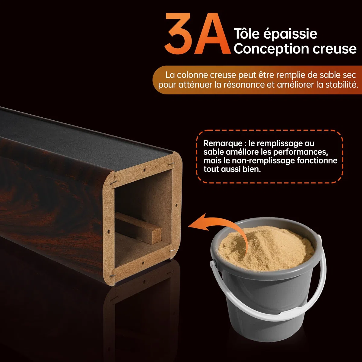OUUTMEE Lot de 2 Pieds D'Enceintes en Bois, Charge maximale: 50KG, 30CM | Supports de Haut-parleurs Robustes, Pour Enceintes de Bibliothèque et Satellites, Support D'enceinte de Sol