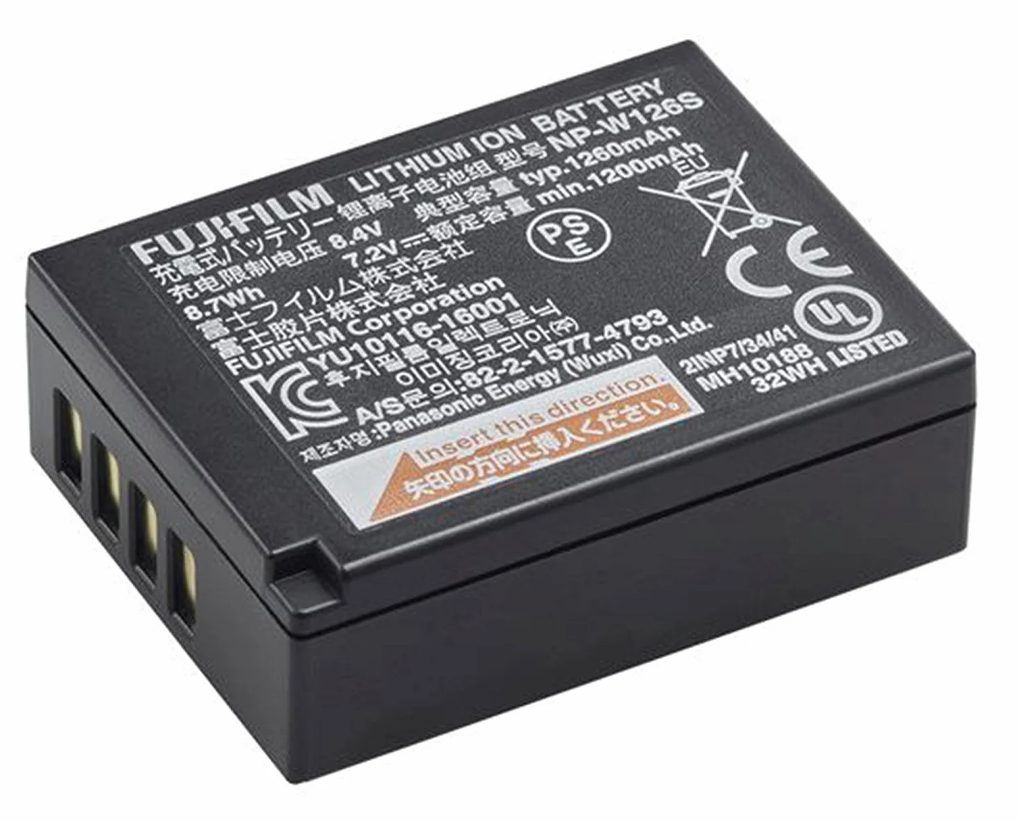Fujifilm NP-W126s Pack de Batterie pour Hybride série X Noir | Provenance France. Emballage securisé. Livré avec Facture dont TVA.