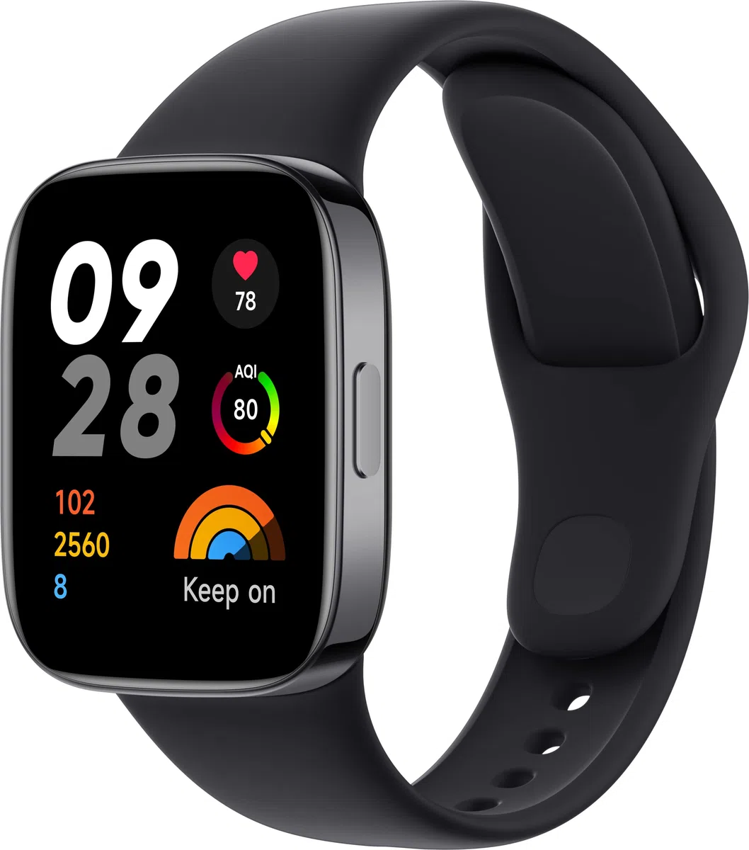 Xiaomi Redmi Watch 3, Noir, écran AMOLED 1,75", appels téléphoniques Bluetooth, 12 Jours d'autonomie, Surveillance de la santé - Version française