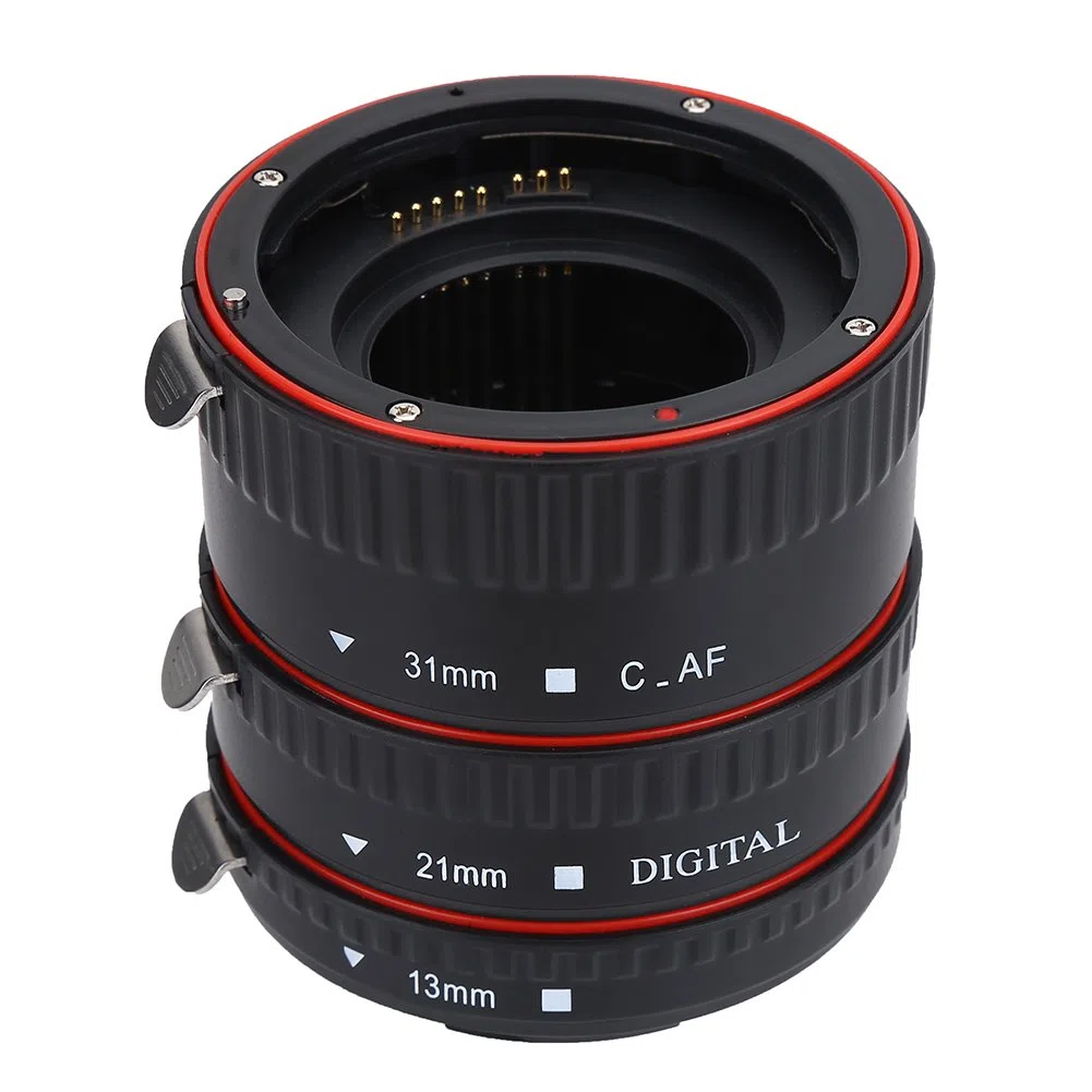 Ensemble de tube d'extension d'objectif macro à mise au point automatique Anneau de tube d'extension macro AF 13 mm, 21 mm, 31 mm pour objectifs à monture pourEOS série EF EF-S Appareil photo refle